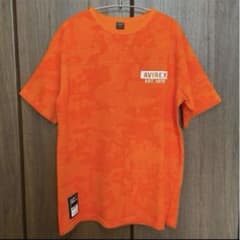 《美品》AVIREX アヴィレックス　カモフラ柄 Tシャツ オレンジ Mサイズのサムネイル