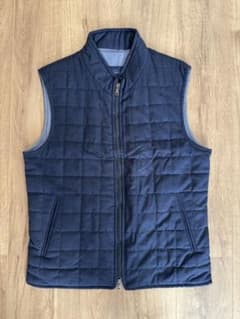 SARTORIA LATORRE ネイビー キルティングベスト - メルカリ