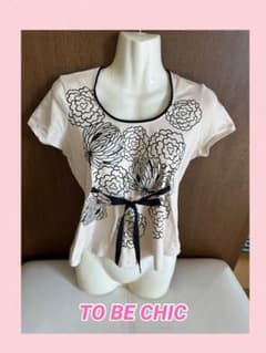 TO BE CHIC トゥービーシック トップス カットソー リボンのサムネイル