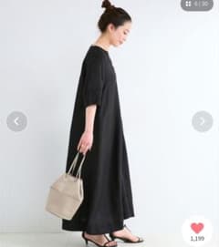 ベイクルーズ　シンプリシテェ　リネンレーヨンワンピースのサムネイル