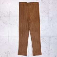 PLEATS PLEASE パンツ イッセイミヤケ 4 ブラウン系 - メルカリ