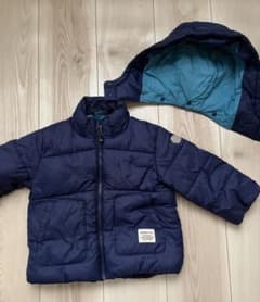 BEAMS mini ベビー　中綿ジャケット ネイビー 90cmのサムネイル