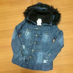【みかん様。2点セット】　タグ付き新品未使用バックスデニムファージャケットのサムネイル