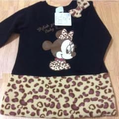 新品！ミニー裏起毛チュニックワンピのサムネイル
