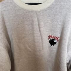 SQNZ グレー クルーネック Lサイズ ニットのサムネイル