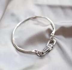 232 s925 シルバー ブレスレット フック バングル 男女兼用 ジュエリ