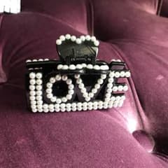 ヘアクリップ パール LOVEのサムネイル