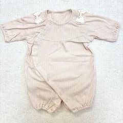 【60-70】女の子用 肩リボンロンパースのサムネイル