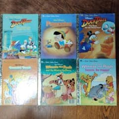 【レトロ】ディズニー Little Golden Book 6冊セットのサムネイル
