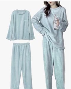 ルームウエア レディース ネルパジャマ もこもこ