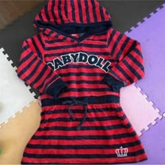 100センチ♡BABYDOLLベロアワンピースのサムネイル