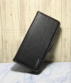 本革Eperia10VI手帳型スマホケース ブラックのサムネイル