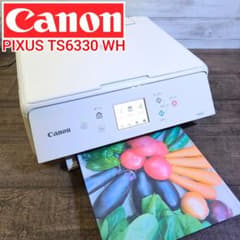 動作良好】Canon カラープリンター PIXUS TS6330 WH - メルカリ