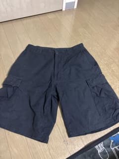 C.A.B. CLOTHINGミリタリーカーゴショーツ　ブラック　リップストップのサムネイル