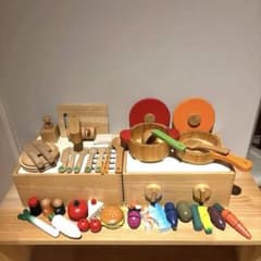 無印良品☆あそんでしまえる おままごとキッチンセットのサムネイル