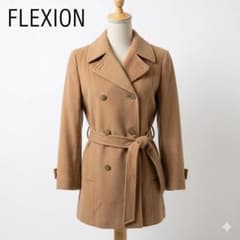 タグ付きmiffew キャメル　 ダブルブレスト ウールコート　定価132000 FLEXION ウール85% ダブルブレストコート キャメル 9 日本製生地