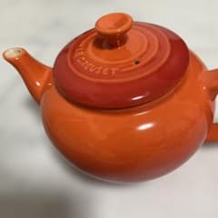 ル・クルーゼ　陶器製ティーポット　オレンジのサムネイル