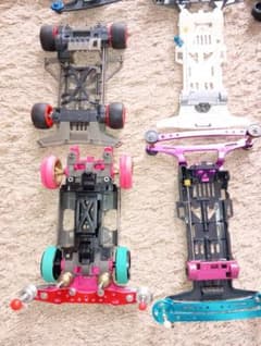 ミニ四駆シャーシボディパーツ大量セット まとめ売りジャンクMSフレキ