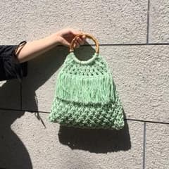 リンス★様専用 GLOBAL WORK マクラメ編みバッグのサムネイル