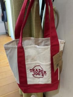 Trader Joe's ミニトートバッグ レッドのサムネイル