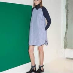 ねこさん専用 sacai luck サカイラック ストライプニットワンピースのサムネイル
