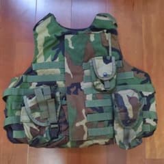 CORDURA 防弾チョッキ タクティカルベスト ウッドランド迷彩 サバゲー