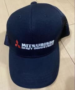 三菱重工　MHI メッシュ　キャップ　帽子　黒のサムネイル