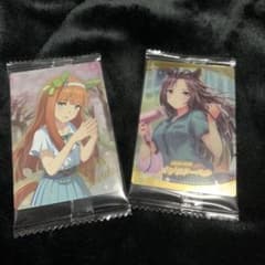 ウマ娘　プリティーダービー　ツインウエハース　サイレンススズカ メジロドーベルのサムネイル