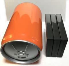 大容量DVDトールケース(8枚収納×3)＆缶型CDホルダー(60枚収納)セットのサムネイル