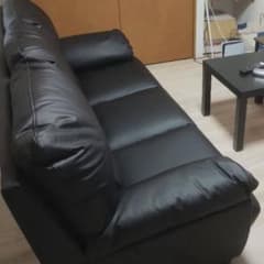 美品】3人掛けソファ／定価16.7万円／使用約1年／禁煙・ペット無／たの