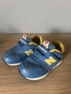 New Balance 996 キッズスニーカー青/黄色のサムネイル