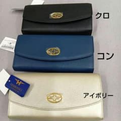 フィオーレ ロングウォレット フラップ長財布 濱野皮革工藝 現品のみ 