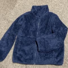 UNIQLO フリースジャケット 140 ネイビーのサムネイル