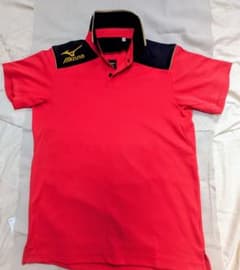 MIZUNO MORELIA ポロシャツ レッド Sサイズのサムネイル
