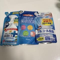 も*）様 【未使用】アルコール除菌剤 詰め替え用 3点セットのサムネイル