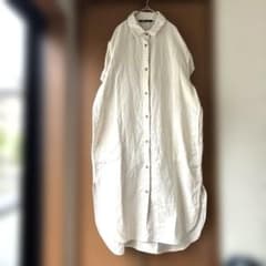【人気】ZARA シャツワンピース Linen57% Freeのサムネイル