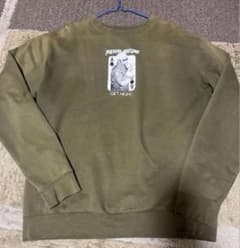 オリーブグリーン クルーネック スウェット　supremeのサムネイル