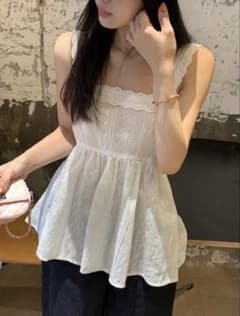 SHEIN ホワイト レース キャミソール Sサイズのサムネイル