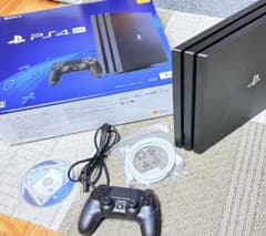 【動作確認済み・SSD換装済み】PS4 Pro 本体 箱・ケーブル・ソフト付きのサムネイル