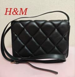 H&M キルティング ショルダーバッグ ブラック Black Bagのサムネイル