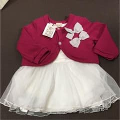 プティマイン 重ね着風 ドレス サイズ 80のサムネイル