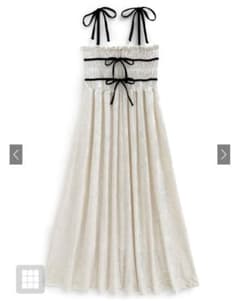 GRL クラッシュベロアギャザーリボンキャミワンピース[sm207]新品タグ付きのサムネイル