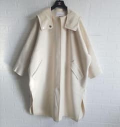 ルシェルブルー Hooded Over Coat ウール ロングコート フード - メルカリ
