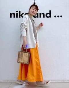 niko and…　リンキングタック編みＶネックカーディガン　アイボリー　Mのサムネイル