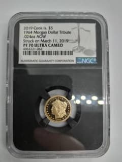 NGC PF70 2019 クック諸島 5ドル モルガンデザイン 金貨 NGC PF70 2019 クック諸島 5ドル モルガンデザイン 金貨 - メルカリ