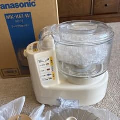 Panasonic フードプロセッサー MK-K61-W - メルカリ