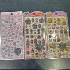 しずくちゃん(ボンドロミニ)モンチッチ・なっとうちゃん(うるちゅる) シール3点のサムネイル