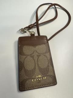 COACH ブラウン レザー パスケースのサムネイル
