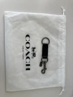 COACH ブラックレザー キーホルダー・キーリングのサムネイル