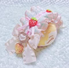 おまんじゅう いつぬい いちごリボンヘッドドレス ホワイトのサムネイル